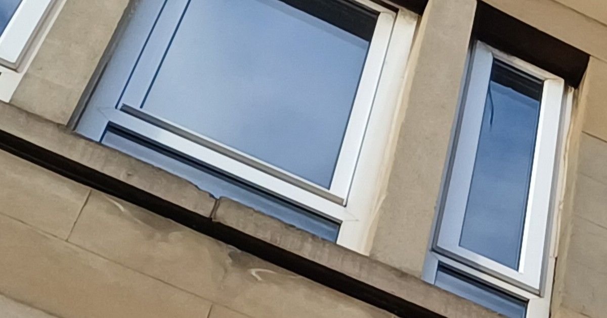 Tenement guttering and rainwater flow